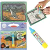 A collage of images showing a water painting book with a refillable water pen, featuring marine life. Podgląd zdjęcia produktu