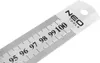 A close-up shot of a metal ruler with markings and numbers. Podgląd zdjęcia produktu