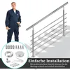YZNAHRE Edelstahl Treppengeländer 160cm Handlauf Geländer Produktbild-Vorschau 5