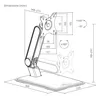 Supporto per touchscreen Maclean indipendente con supporto Anteprima dell’immagine prodotto 2