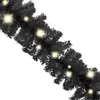 The Living Store Weihnachtsgirlande mit LED 20 m Schwarz Produktbild-Vorschau 3