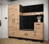 Garderobe ARTIN Set 1 mit gepolsterten Paneelen Industrial Produktbild-Vorschau 2
