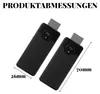 Two black HDMI transmitters/receivers with measurement indicators. Produktbild-Vorschau