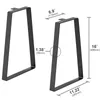 Diagram showing the dimensions of two black table legs. Produktbild-Vorschau