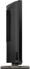 Side view of a black LED television on a stand. Produktbild-Vorschau
