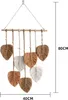 Makramee Wandbehang Handgemacht Wohnungs Dekorationen Boho Produktbild-Vorschau 2