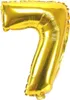 Zahl Luftballon XL 75CM Nummer Folienballon Gold 7 Produktbild-Vorschau 1