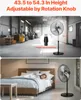 SucceBuy 570mm podstavný ventilátor s 3 rýchlosťami, Náhľad obrázku produktu 5