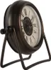 Clayre & Eef Tafelklok, 12x5x11 cm / 1xAA, bruin, metaal Productafbeelding-voorbeeld 4