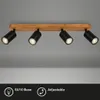 Inbouwspot voor het plafond, 4 lampen, lengte 55 cm, zwart Productafbeelding-voorbeeld 5