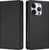 Litchi Leder Handyhülle für iPhone 14 Pro Wallet Produktbild-Vorschau 2