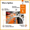beos® Premium Edelstahl Spikes für Worx Landroid - Für Worx Produktbild-Vorschau 7