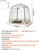 VEVOR Transparentes Zelt, 160x160x182 cm, Pop-up-Zelt für Produktbild-Vorschau 7