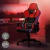 Herná stolička ML-Design s osvetlením RGB LED a Náhľad obrázku produktu 1
