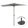 Parasol półokrągły 300 cm La Spezia, szary Podgląd zdjęcia produktu 2