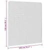 Magnetická okenná sieťka proti hmyzu biela 130x150 cm Náhľad obrázku produktu 8