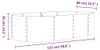 VIDAXL -Planungsbox 152x80x36 cm Pulver -bezogenes Anteprima dell’immagine prodotto 6