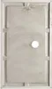 A top-down view of a rectangular shower tray with a drain hole in the center. Anteprima dell’immagine prodotto