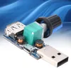 A close-up of a USB fan speed controller on a blue and white abstract background. Podgląd zdjęcia produktu