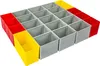 A set of storage bins arranged in a grid. Podgląd zdjęcia produktu