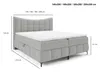 Boxspringbett 180x200 cm Almera mit Topper, Bettkasten - Produktbild-Vorschau 6