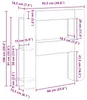 Armoire de tête de lit avec rangement vidaXL, blanc Voir les images du produit 8