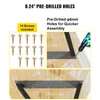 Pieds de table VEVOR, 71,1 x 45,7 cm Patins de table, lot Voir les images du produit 6