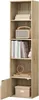 EUGAD Bücherregal mit 5 Fächern, mit 1 Tür, aus MDF, Produktbild-Vorschau 1