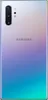 The back of a Samsung Galaxy Note 10 Plus smartphone in Aura Glow. Voir les images du produit