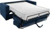 Express 3-Sitzer Schlafsofa in blauem Cord - Schlafbereich Produktbild-Vorschau 4