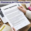 Phomemo A4 à séchage rapide, feuille individuelle, papier Voir les images du produit 2