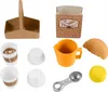 A collection of toy coffee-making accessories arranged on a white background. Náhľad obrázku produktu