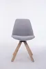Sedia visitatore girevole Troyes in tessuto Natura Square Anteprima dell’immagine prodotto 2