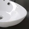 doporro Lavabo Ovale da Appoggio in Vetroceramica Bianco Anteprima dell’immagine prodotto 5