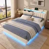 Polsterbett 140x200 cm mit USB, Doppelbett mit Produktbild-Vorschau 12