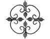 Schmiedeeisen Ornament 23.5X23.5Cm Gitter Für Tore Zäune Produktbild-Vorschau 2