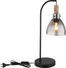Globo Lighting Tischleuchte Metall schwarz matt, 1x E27 LED Produktbild-Vorschau 2