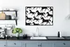 MuchoWow® MuchoWow® Gerahmtes Poster Pferde - Weiß - Muster Produktbild-Vorschau 3