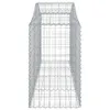 vidaXL Gabionen mit Hochbogen 4 Stk. 200x50x80/100 cm Produktbild-Vorschau 6