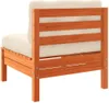 vidaXL Gartensofa ohne Armlehnen mit Kissen Wachsbraun Produktbild-Vorschau 7