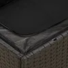 vidaXL 11-tlg. Garten-Sofagarnitur mit Kissen Schwarz Poly Produktbild-Vorschau 7