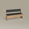 Banc d'angle Livinity Tiberio Sable Chêne 41.5x136.6cm, Voir les images du produit 3