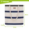 Trizand 27597 Bolsa de playa de 18 l, azul y blanca Vista previa de la imagen del producto 7