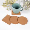 Runde Gläseruntersetzer Kork Braun 6er Pack Ø 100mm – Produktbild-Vorschau 2