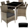 tectake® Rattan Sitzgruppe Porto für 6 Personen Produktbild-Vorschau 1