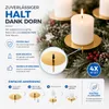 4X Spina per  d'Avvento 5 cm (oro) portacandele - Anteprima dell’immagine prodotto 2