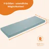 Cuscino per panca 110 x 40 cm, turchese, lato inferiore Anteprima dell’immagine prodotto 2