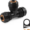 Bradas ECO-PWB2210-12 Black Line 1/2" T-Stück Produktbild-Vorschau 2