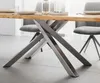 DELIFE Esstisch Edge 200x100 Akazie Natur Kreuzgestell Produktbild-Vorschau 5