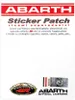 Abarth Offizielle Klebepatch Schild Logo, 48 x 51 mm Produktbild-Vorschau 2